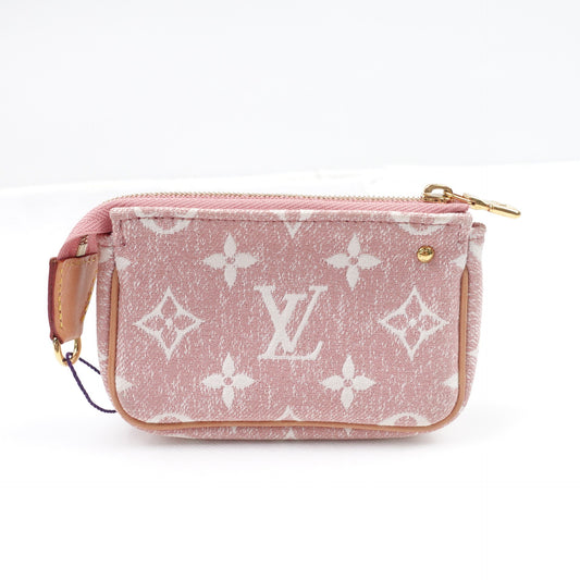 Pre-owned Louis Vuitton Pochette Pink Canvas Wallet
