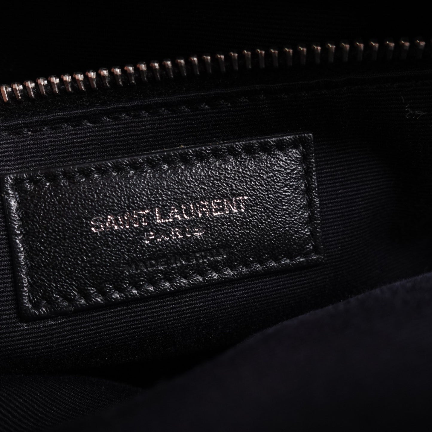 Pre-owned Saint Laurent Loulou Medium Grey Calfskin Shoulder Bag