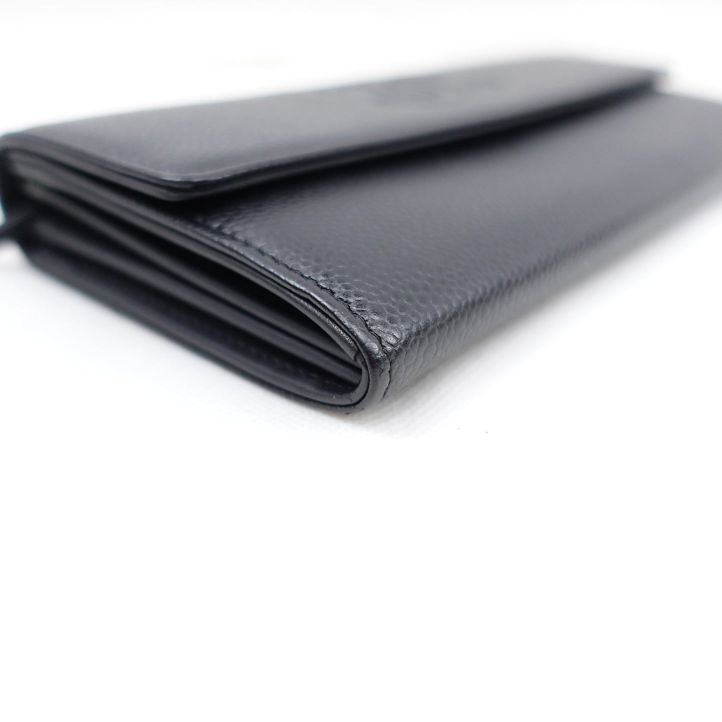 Pre-owned Chanel Black Caviar Wallet