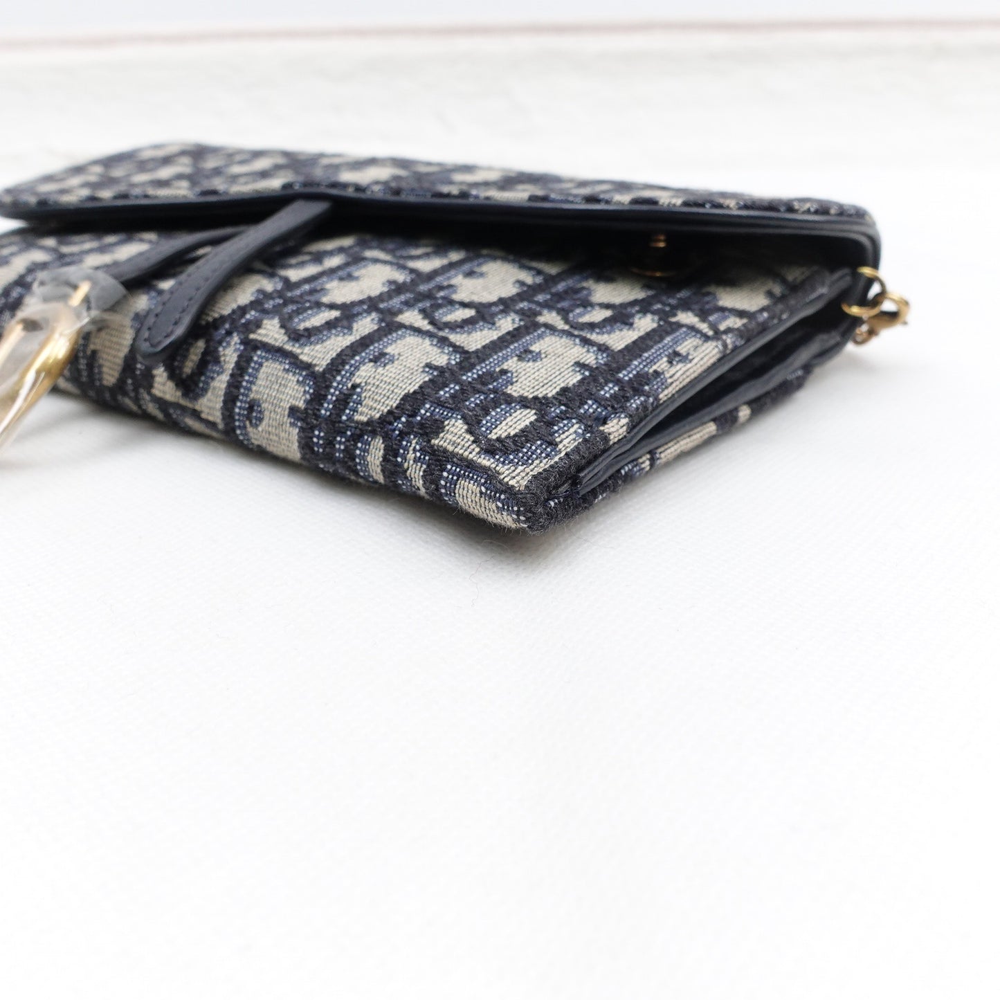 Pre-owned Dior Saddle WOC Oblique Canvas Shoulder Bag