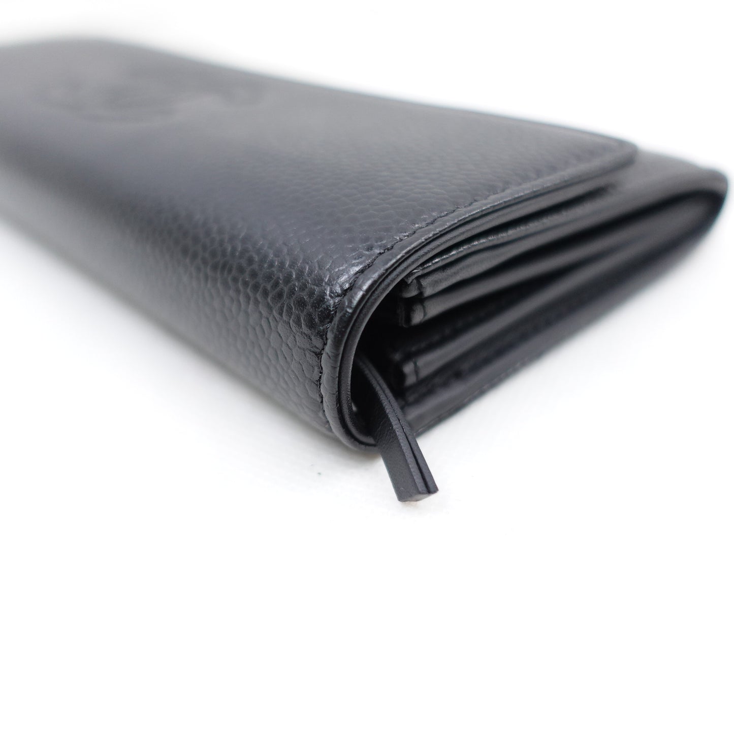 Pre-owned Chanel Black Caviar Wallet