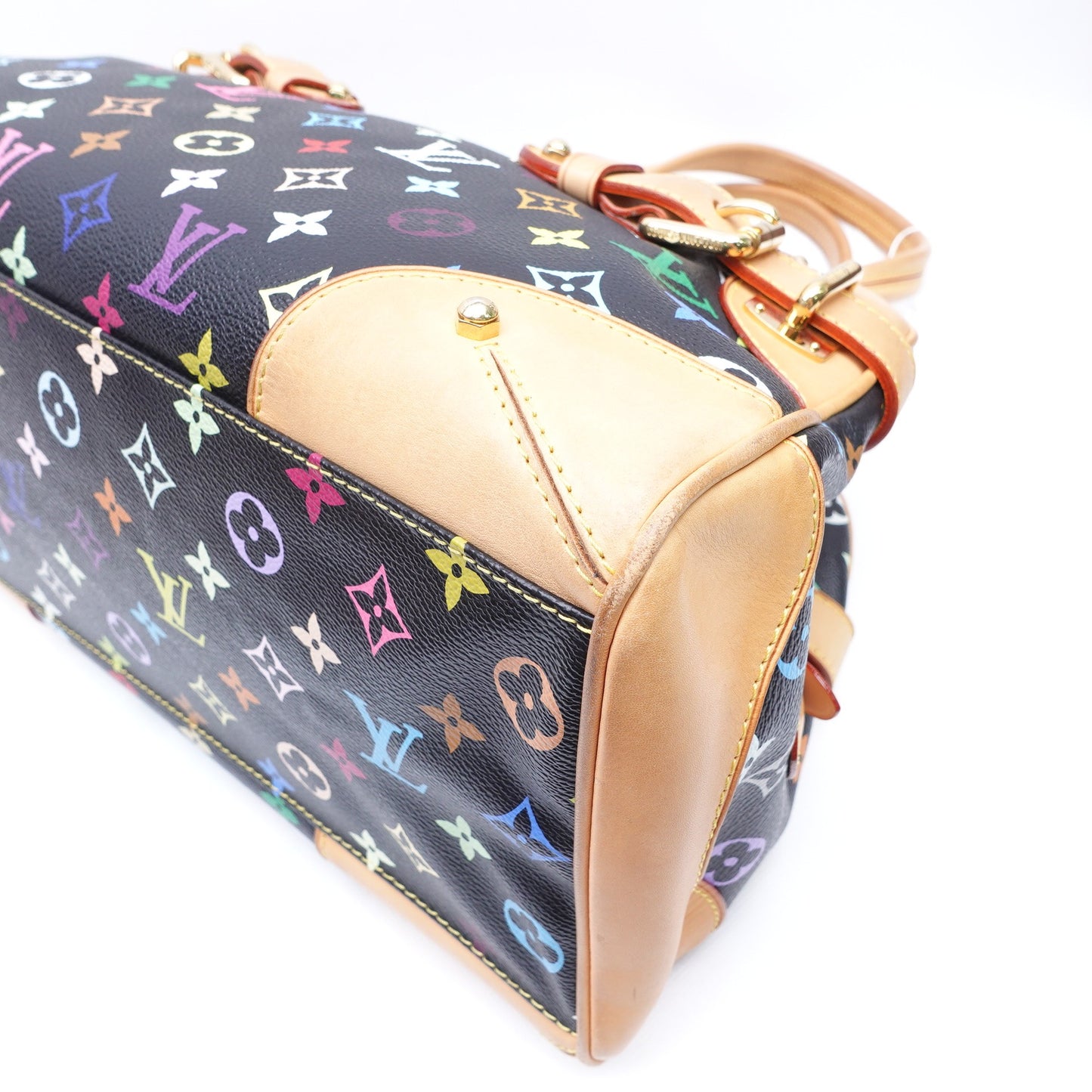 Pre-owned Louis Vuitton Claudia Murakami Black Coated Canvas Shoulder Bag