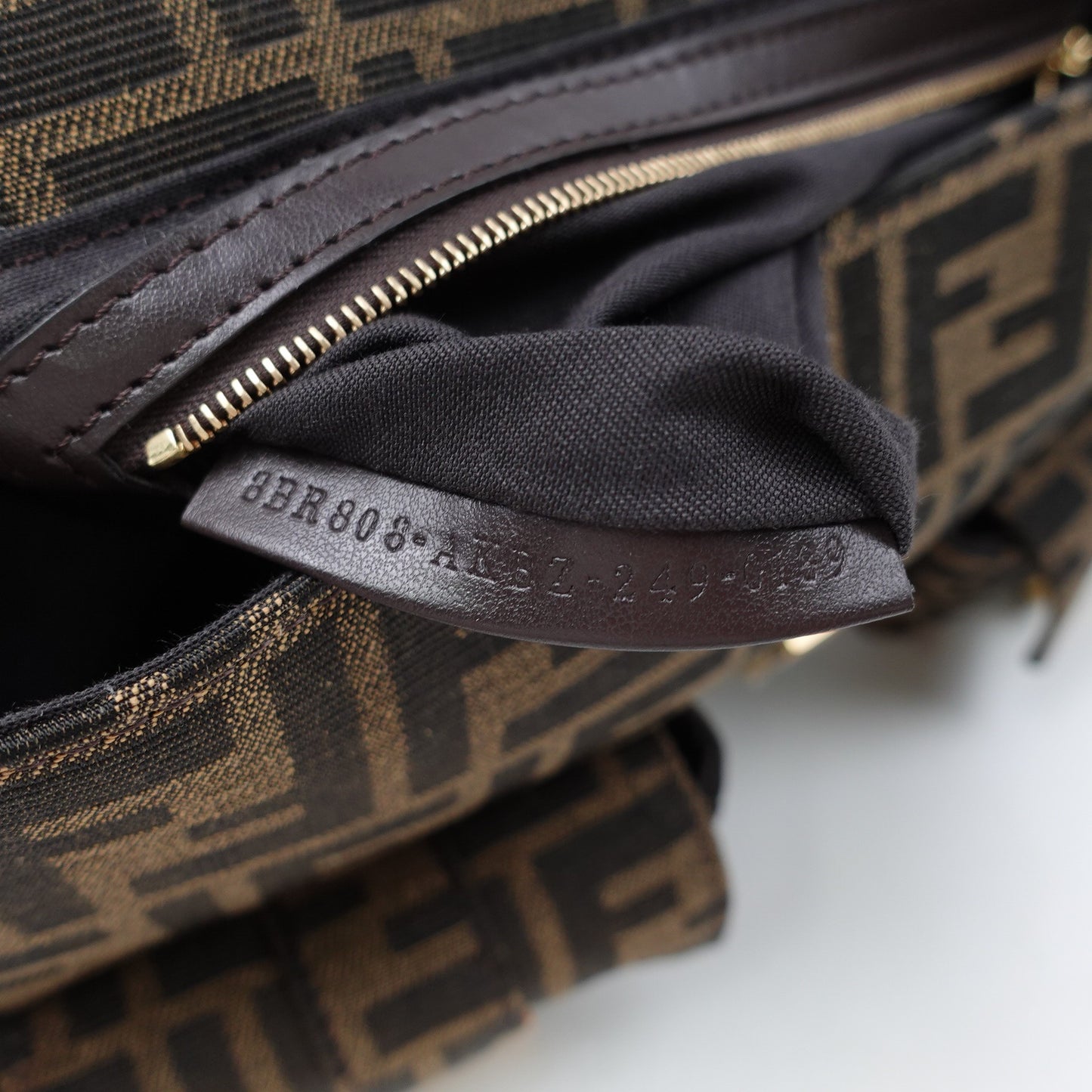 Pre-owned Fendi Baguette Monogram Canvas Shoulder Bag