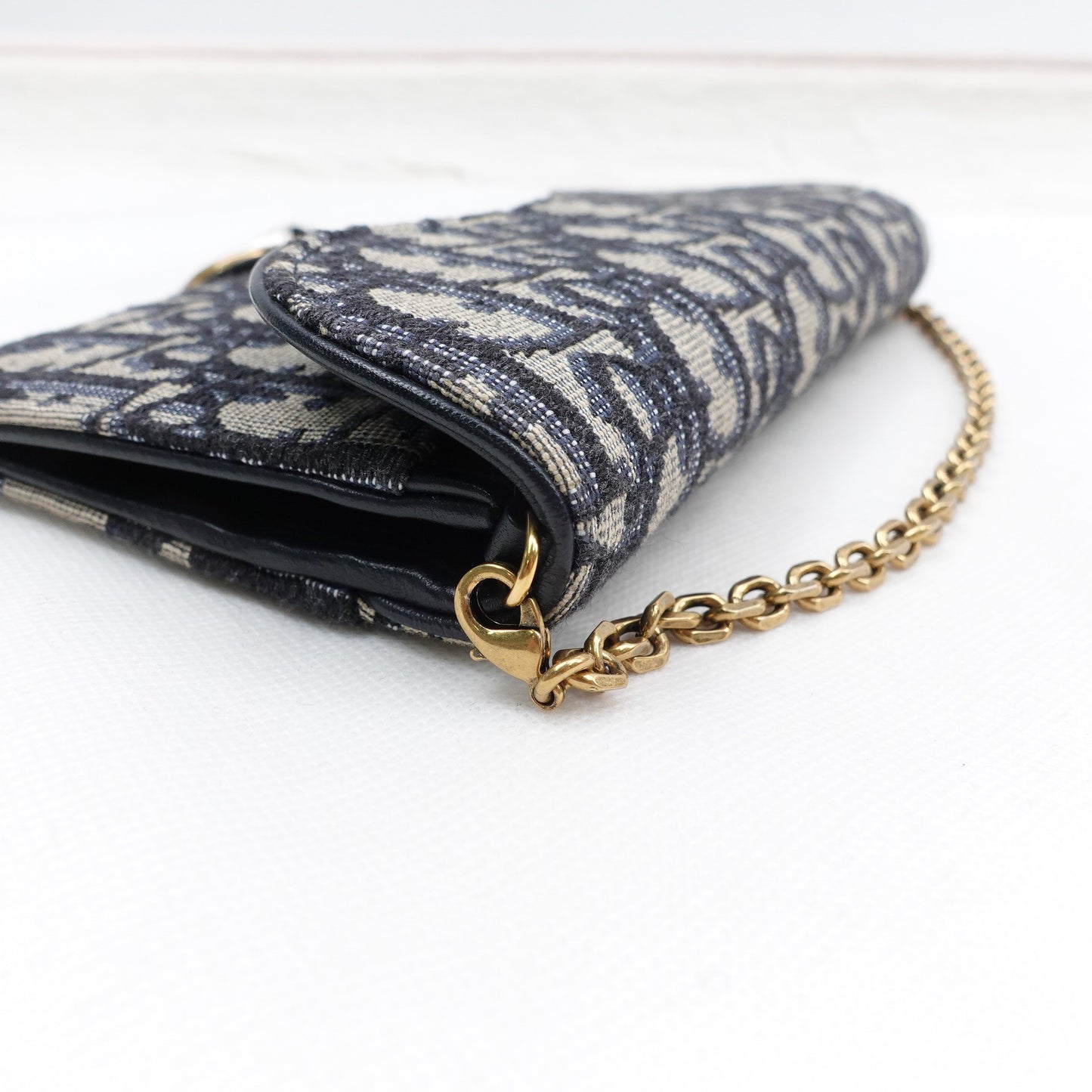 Pre-owned Dior Saddle WOC Oblique Canvas Shoulder Bag