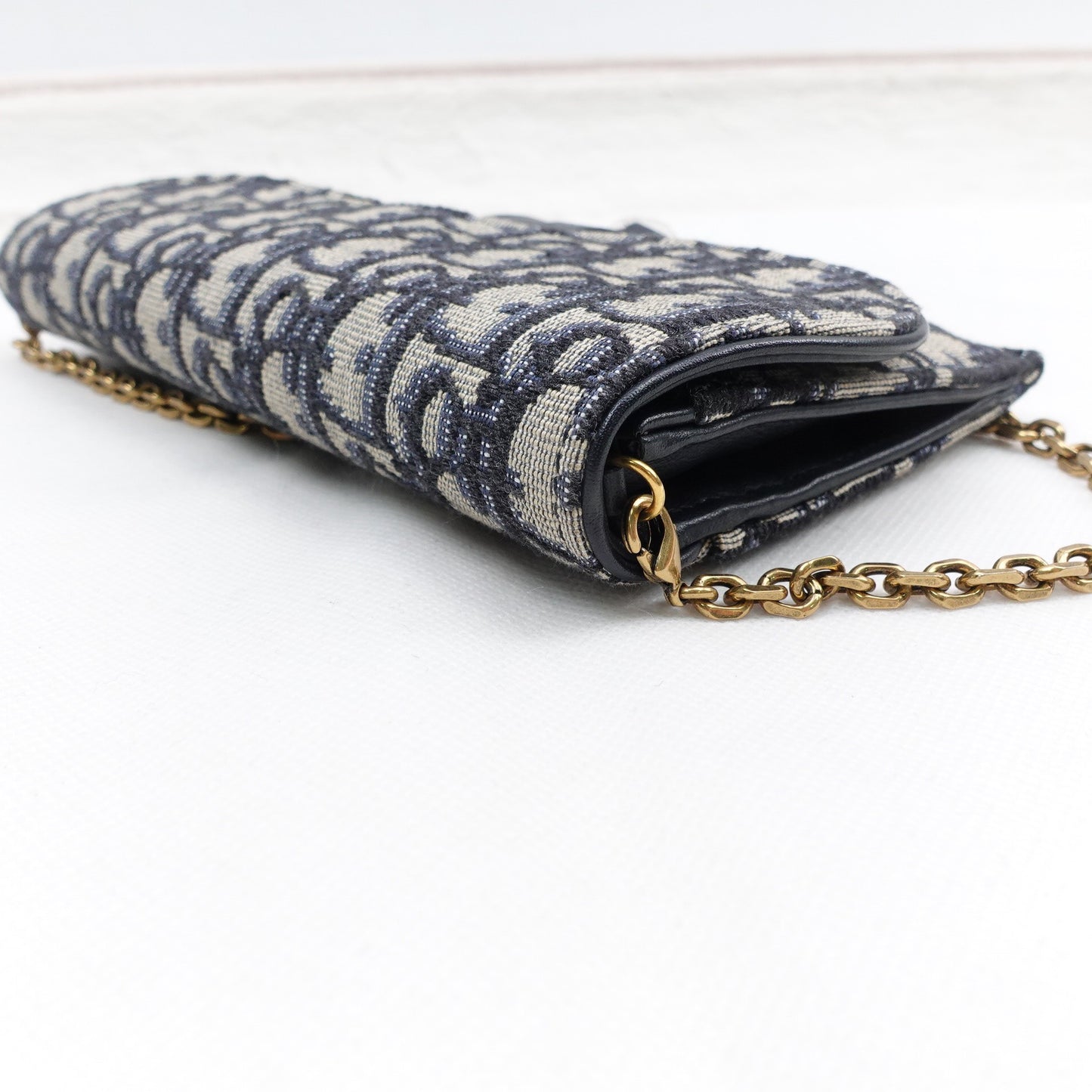 Pre-owned Dior Saddle WOC Oblique Canvas Shoulder Bag