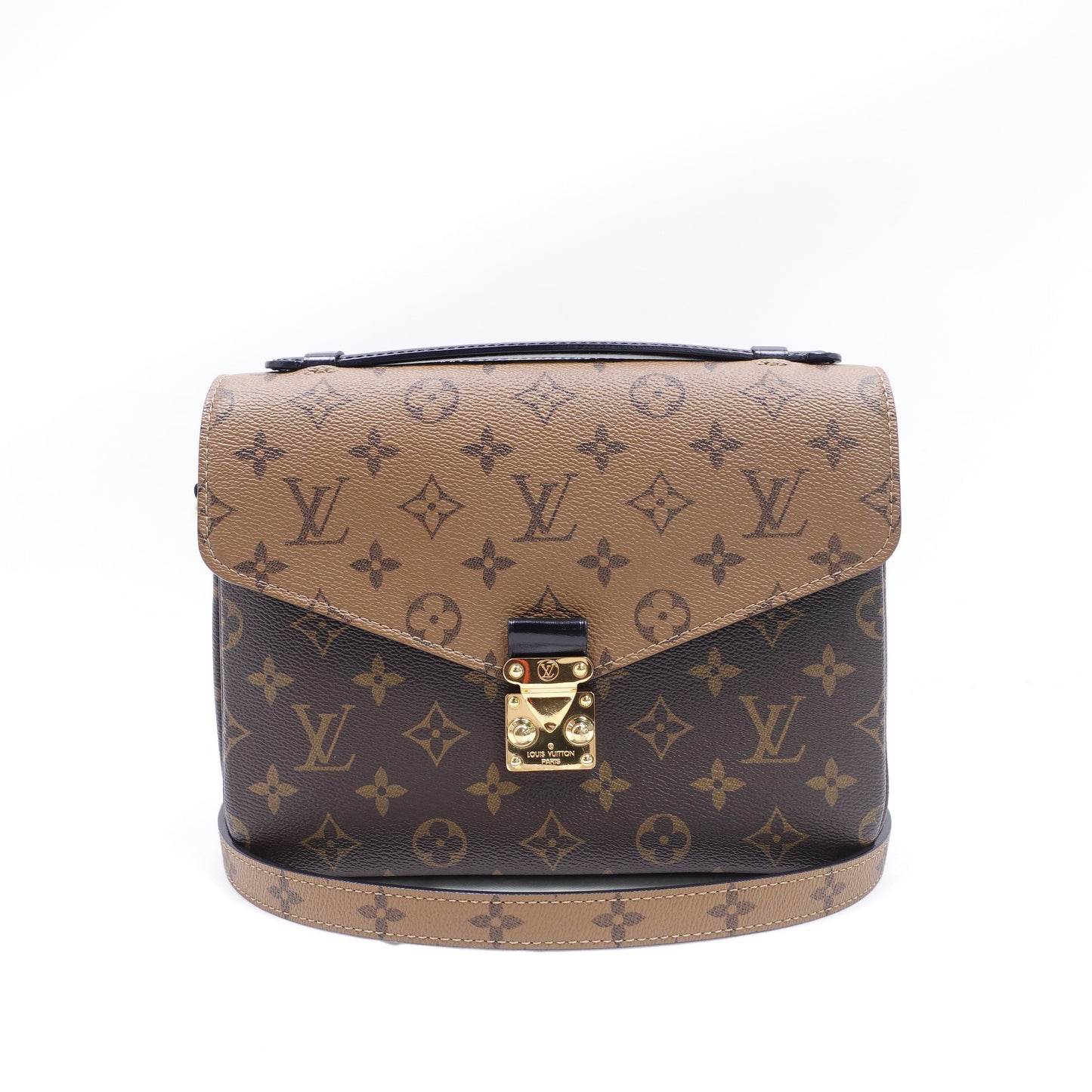 Pre-Owned Louis Vuitton Pochette Metis Monogram Coated Canvas Shoulder Bag