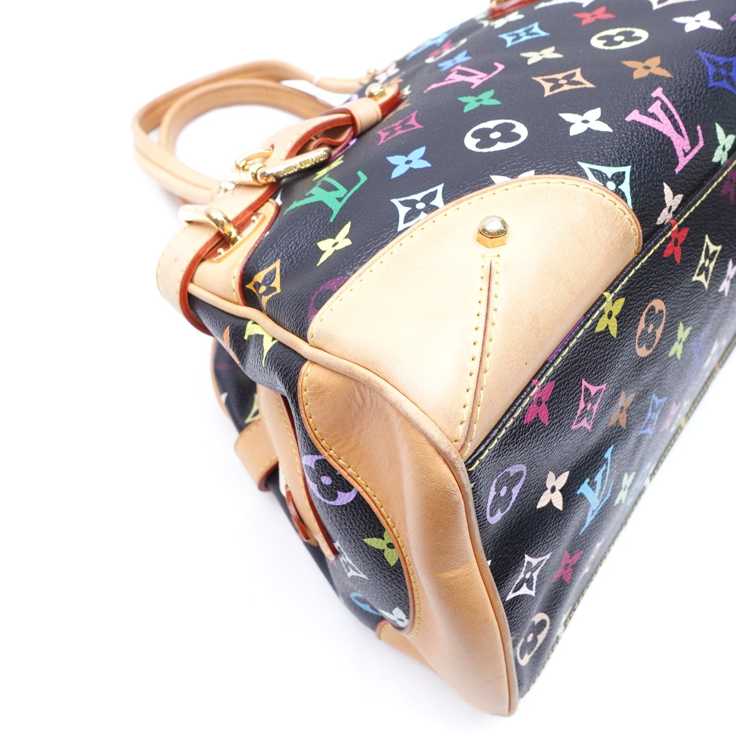 Pre-owned Louis Vuitton Claudia Murakami Black Coated Canvas Shoulder Bag