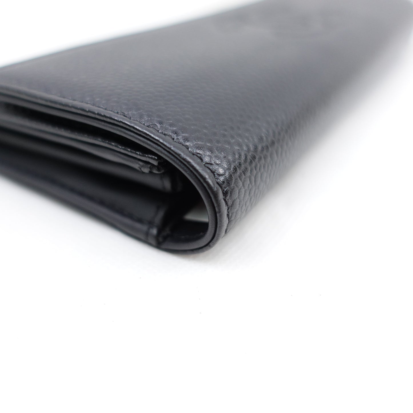 Pre-owned Chanel Black Caviar Wallet