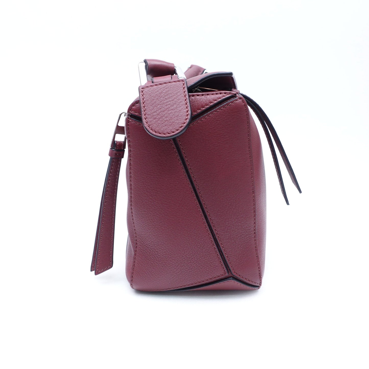 Pre-owned Loewe Puzzle Edge Small Red Calfskin Shoulder Bag