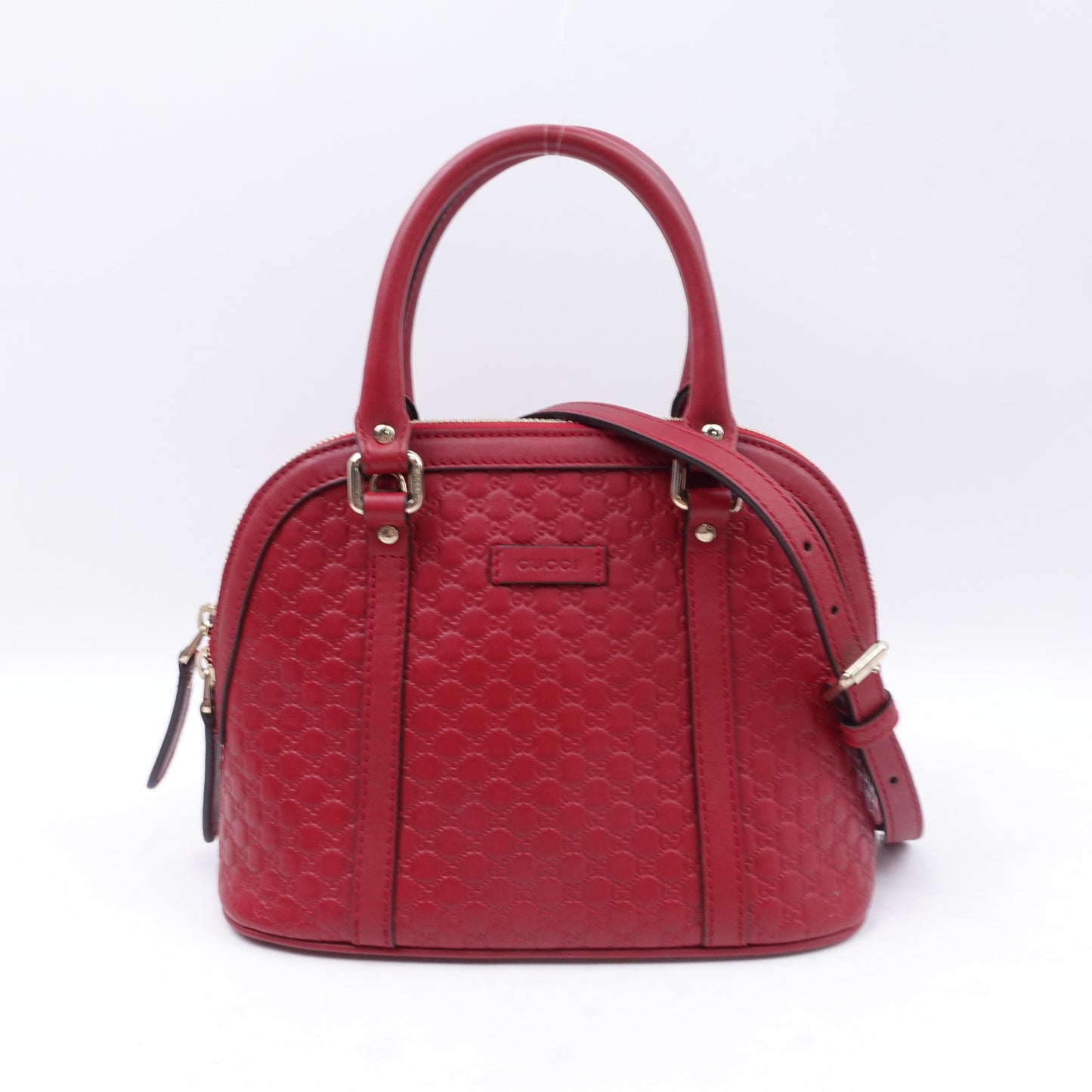 [DEAL] Pre-owned Gucci Dome Red Calfskin Shoulder Bag