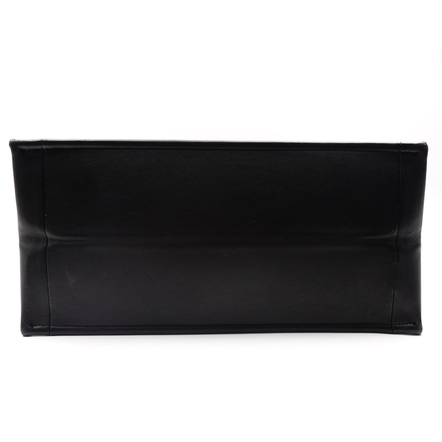 Pre-owned Christian Dior Lady Dior Black Calfskin Tote Bag