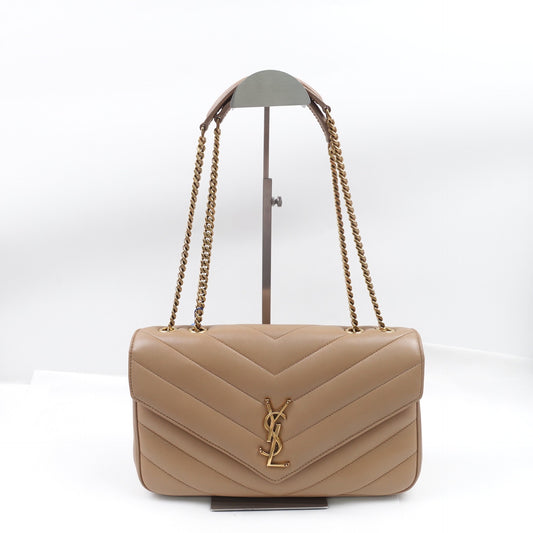 Pre-owned Saint Laurent Loulou Brown Lambskin Shoulder Bag