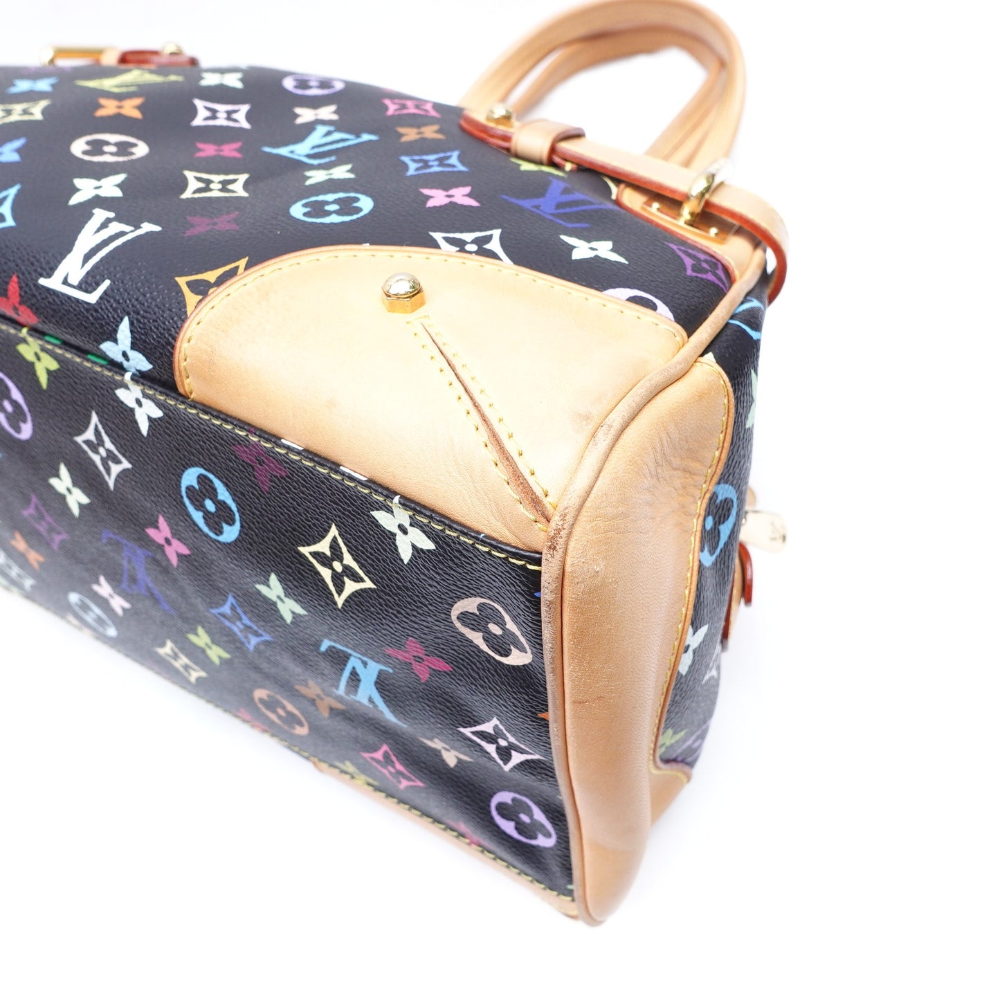 Pre-owned Louis Vuitton Claudia Murakami Black Coated Canvas Shoulder Bag