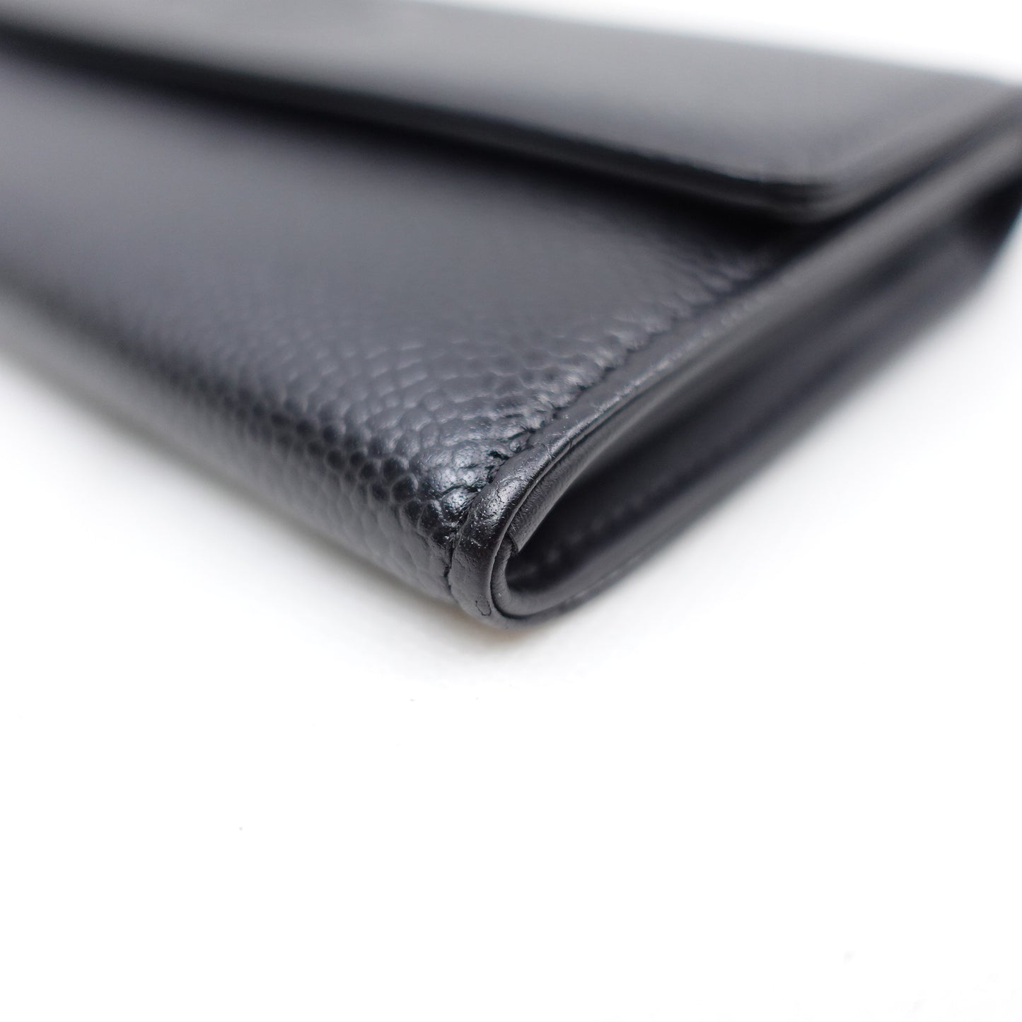 Pre-owned Chanel Black Caviar Wallet