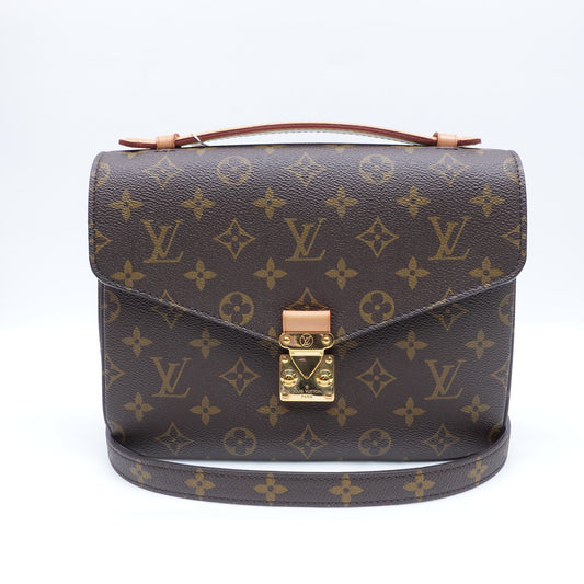 Pre-owned Louis Vuitton Pochette Metis Monogram Coated Canvas Shoudler Bag
