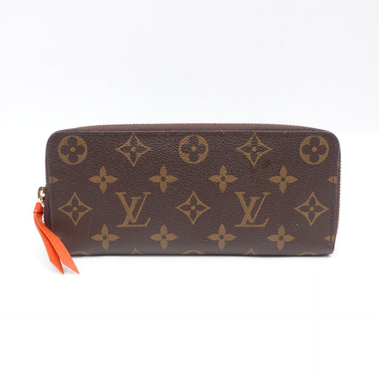 Pre-owned Louis Vuitton Clemence Monogram Coated Canvas Wallet