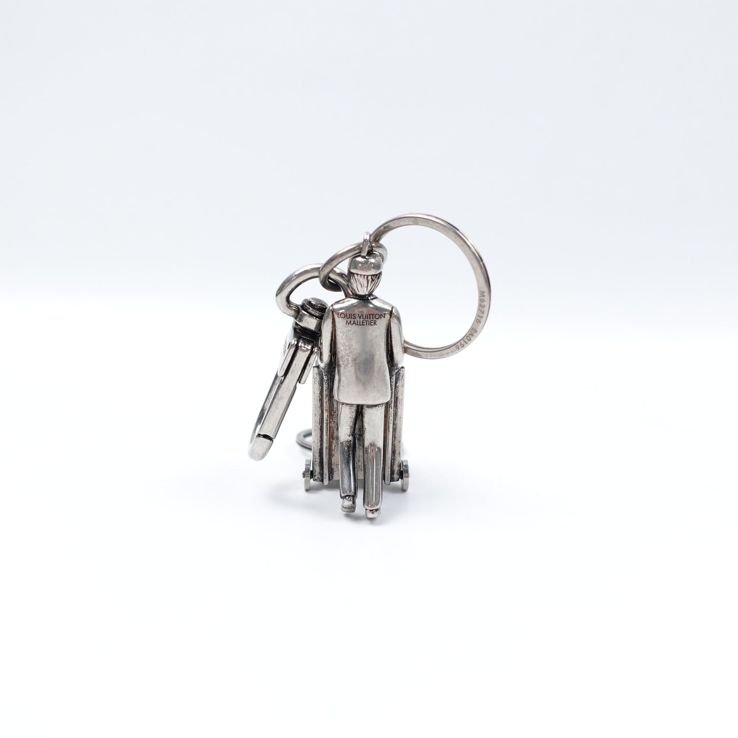 Pre-owned Louis Vuitton Trunk Aged Sliver Bag Charm