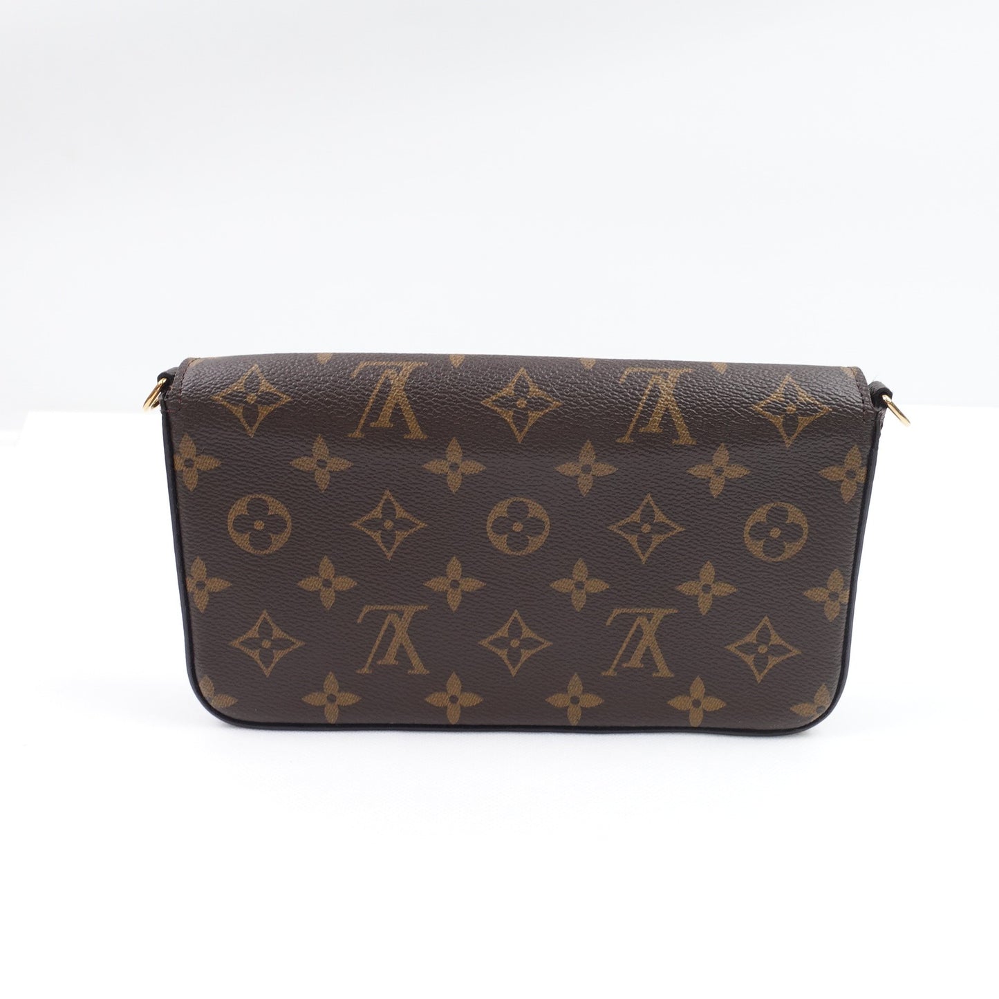 Pre-owned Louis Vuitton Felicie Monogram Coated Canvas Shoulder Bag
