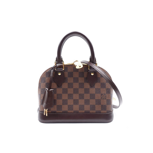 Pre-owned Louis Vuitton Damier Eben Alam BB Coated Canvas Shoulder Bag