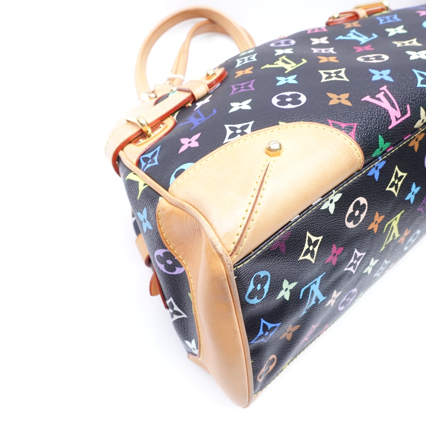 Pre-owned Louis Vuitton Claudia Murakami Black Coated Canvas Shoulder Bag