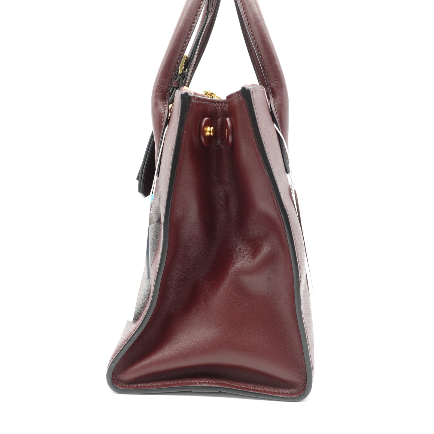 Pre-owned Prada Paradigme Burgundy Calfskin Tote Bag