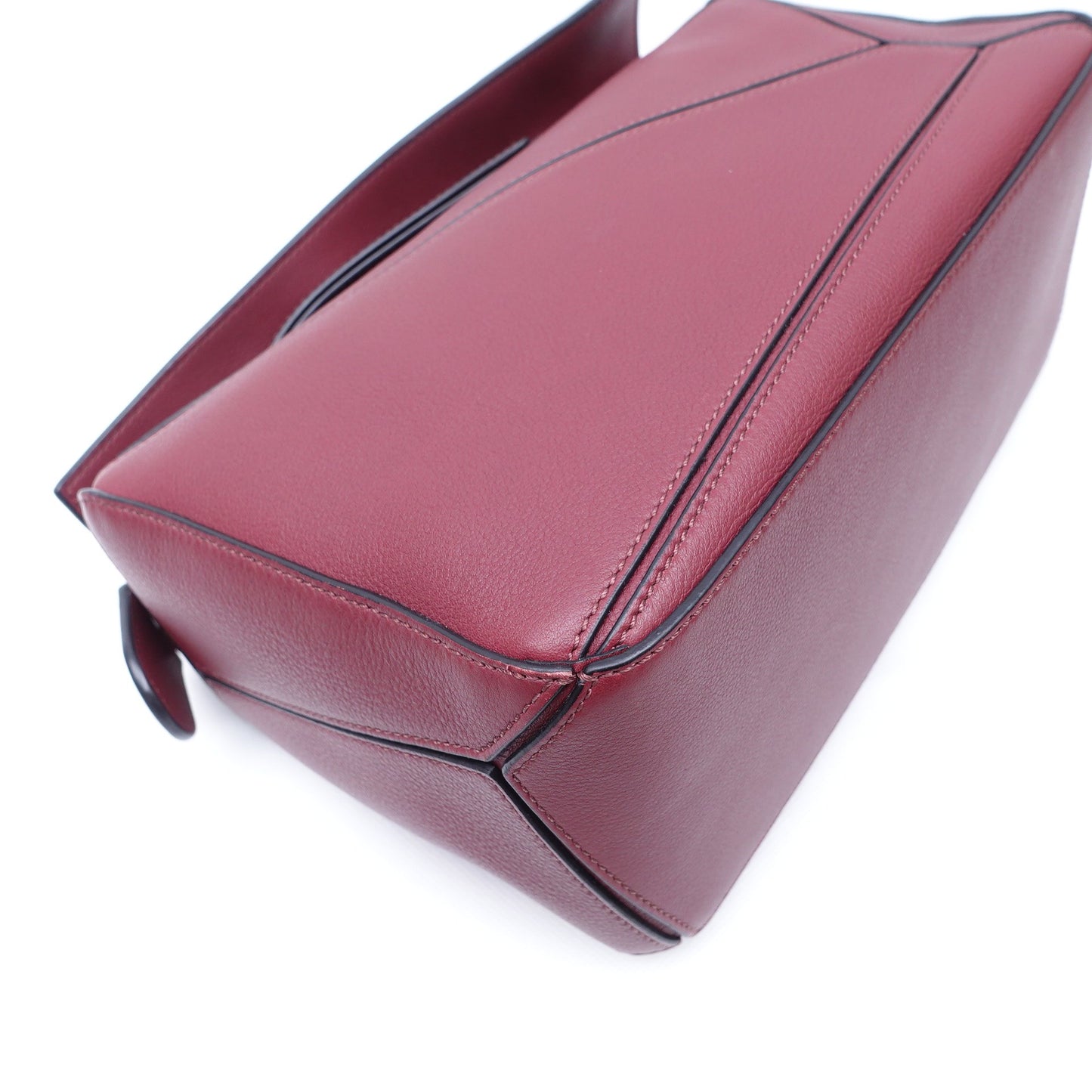 Pre-owned Loewe Puzzle Edge Small Red Calfskin Shoulder Bag