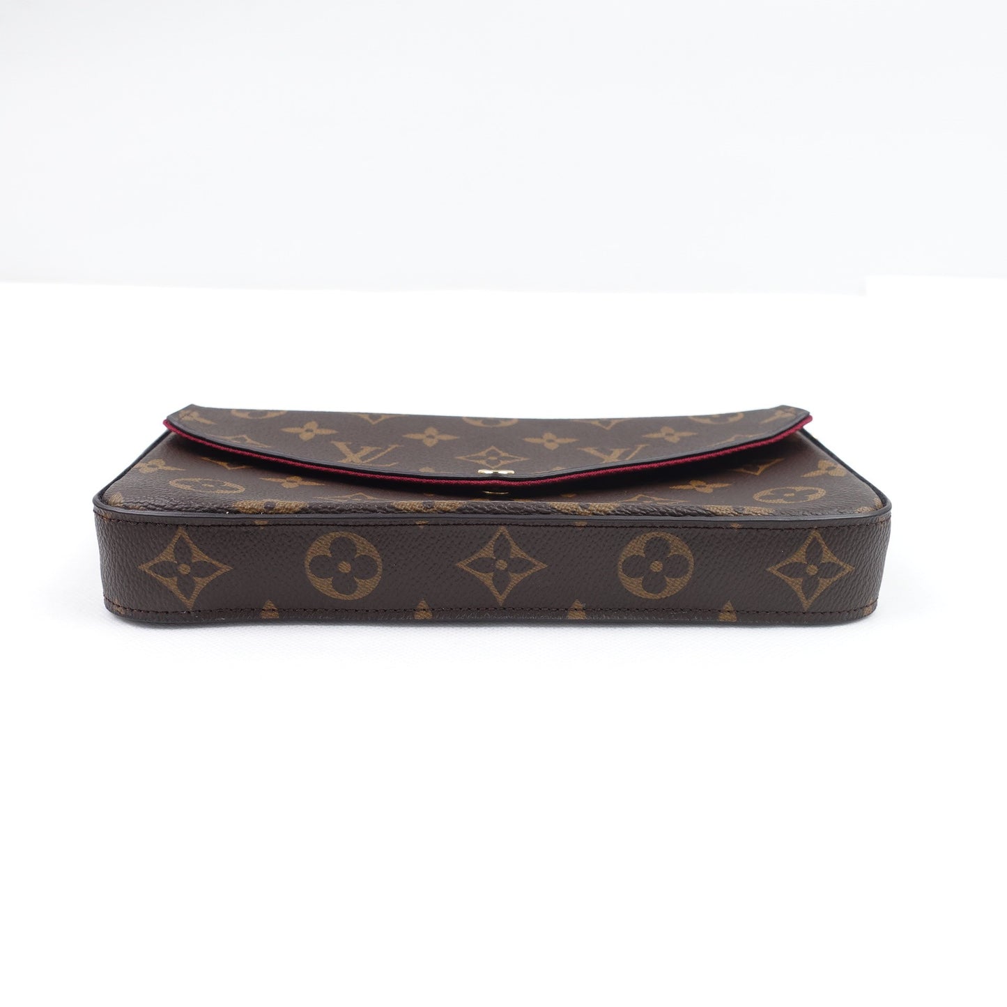 Pre-owned Louis Vuitton Felicie Monogram Coated Canvas Shoulder Bag