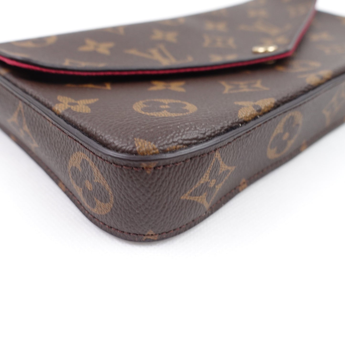 Pre-owned Louis Vuitton Felicie Monogram Coated Canvas Shoulder Bag