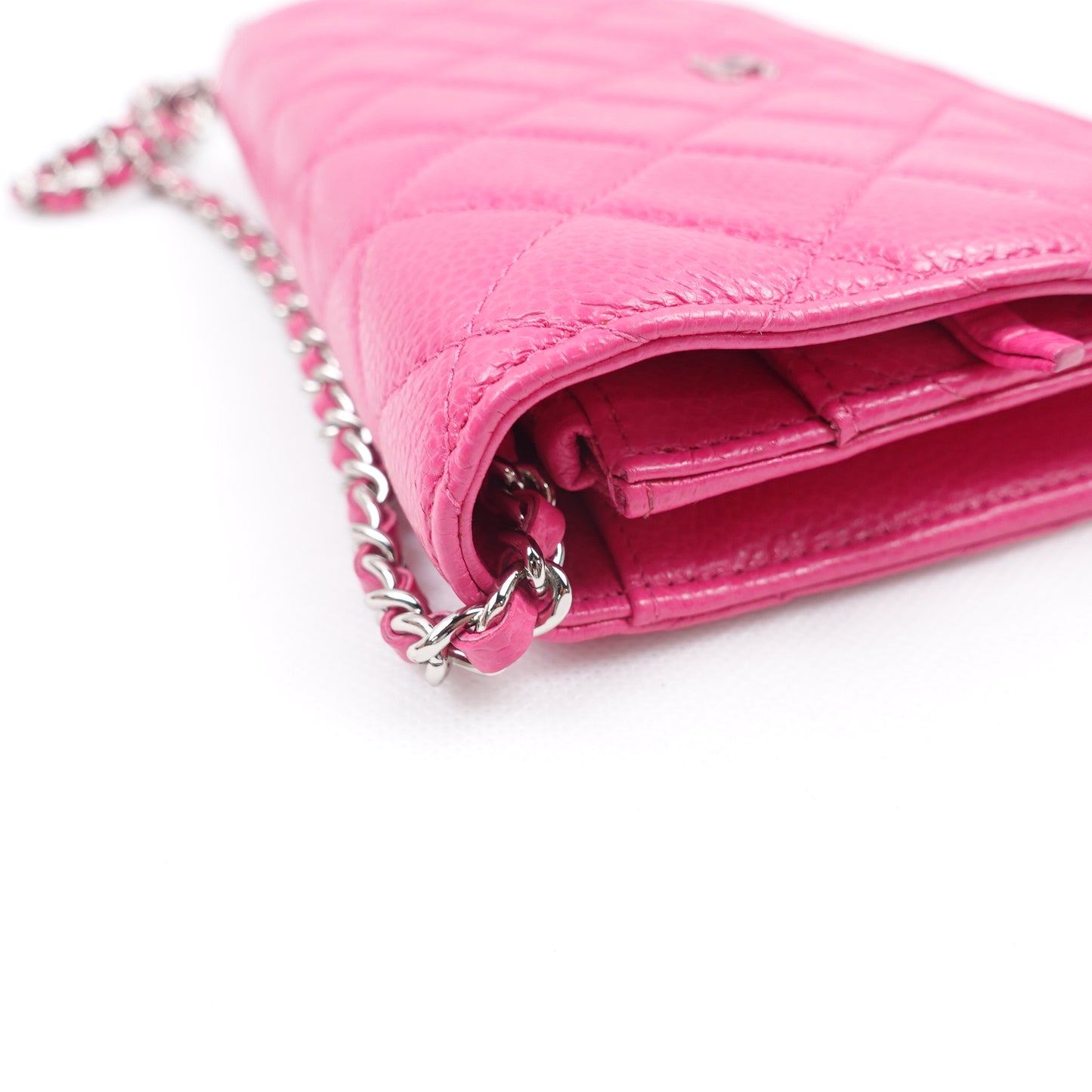 Pre-owned Chanel CF Woc Hot Pink Caviar Shoulder Bag