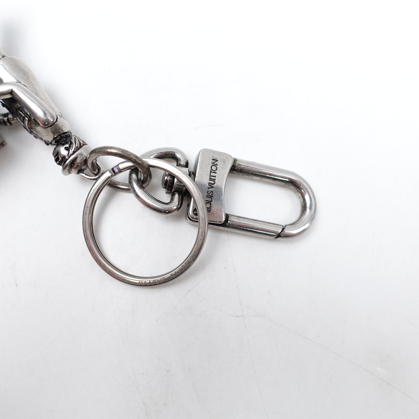 Pre-owned Louis Vuitton Trunk Aged Sliver Bag Charm