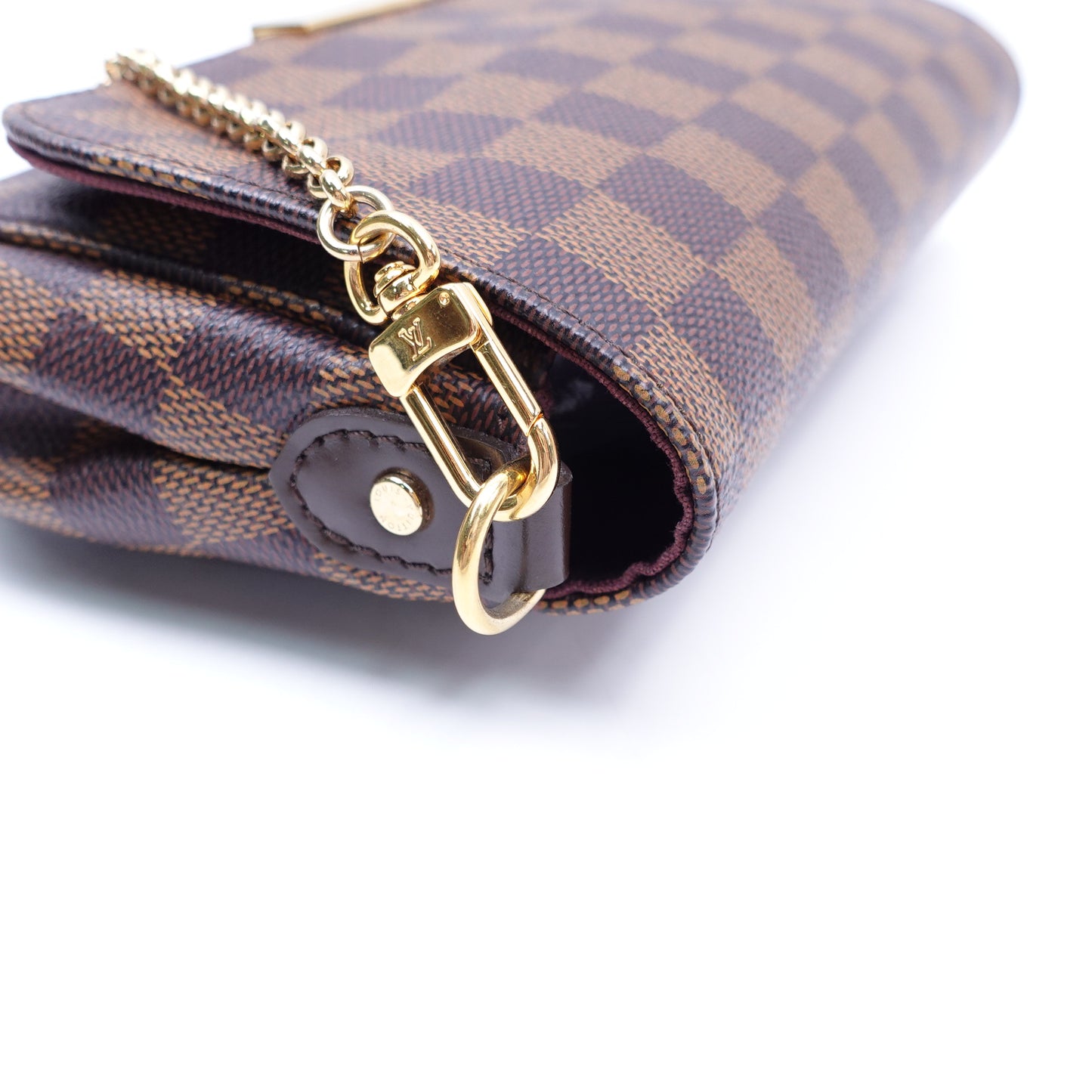 Pre-owned Louis Vuitton Favorite PM Damier Ebene Coated Canvas Shoulder Bag
