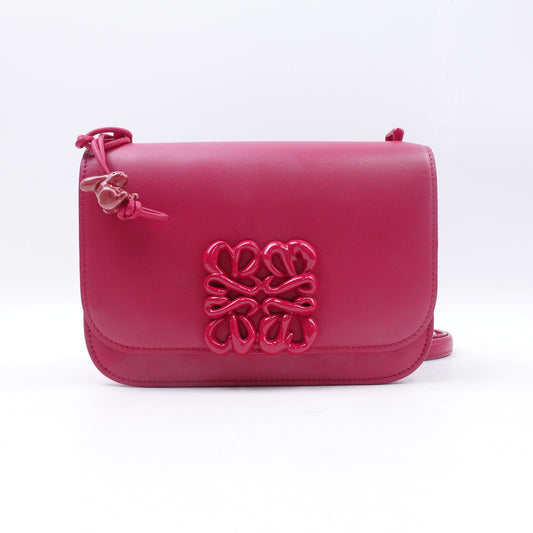 Pre-owned Loewe Goya Rose Pink Calfskin Shoulder Bag