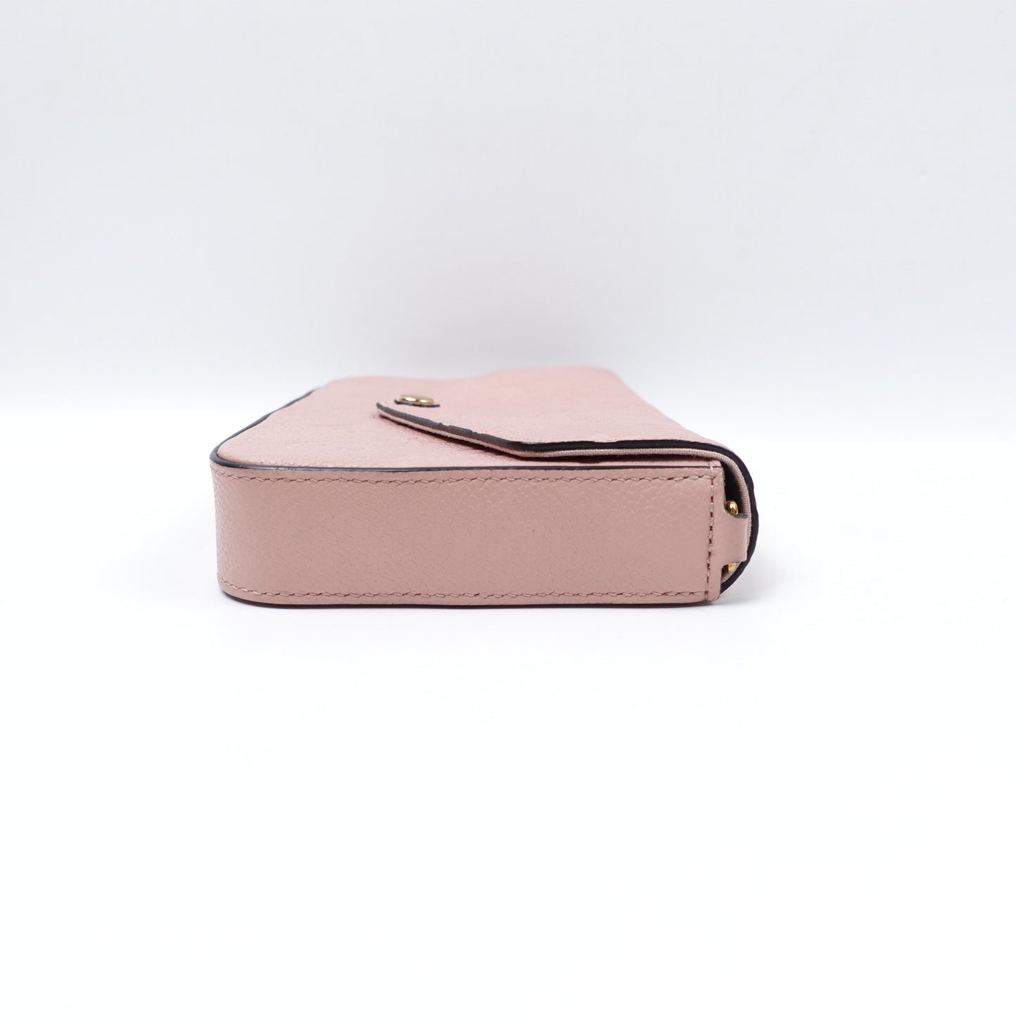 Pre-owned Louis Vuitton Felicie Pink Calfskin Shoulder Bag