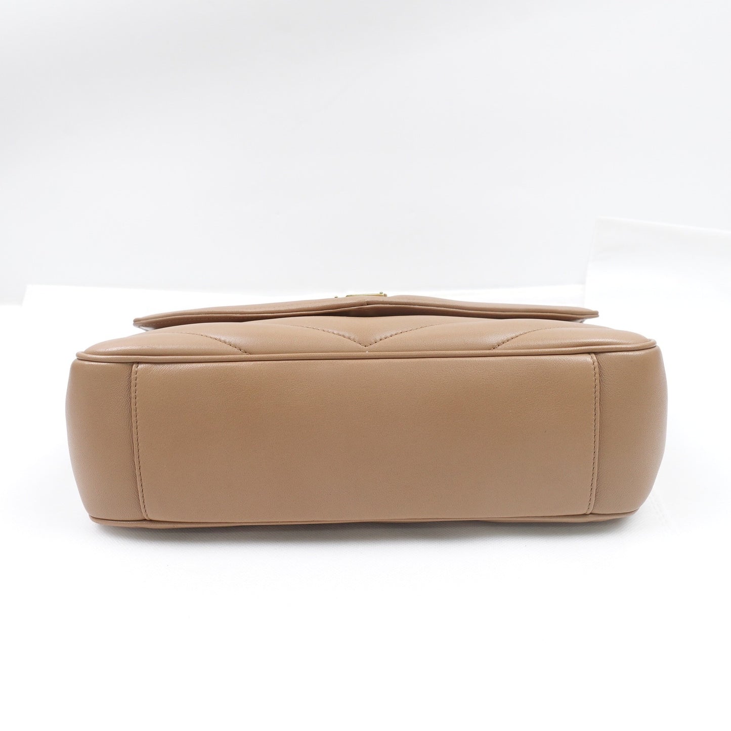 Pre-owned Saint Laurent Loulou Brown Lambskin Shoulder Bag