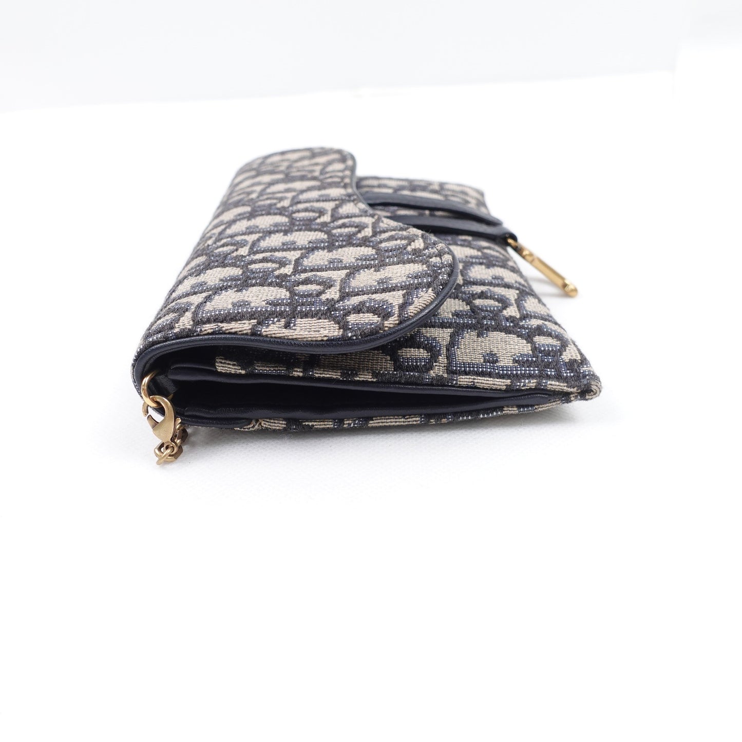 Pre-owned Dior Saddle Oblique Canvas Shoulder Bag T10305950