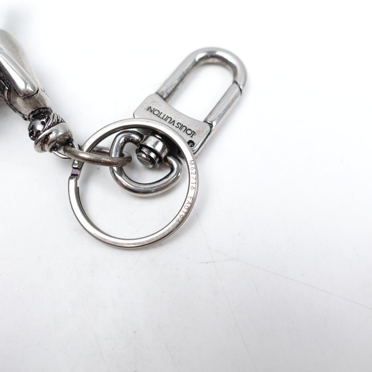 Pre-owned Louis Vuitton Trunk Aged Sliver Bag Charm