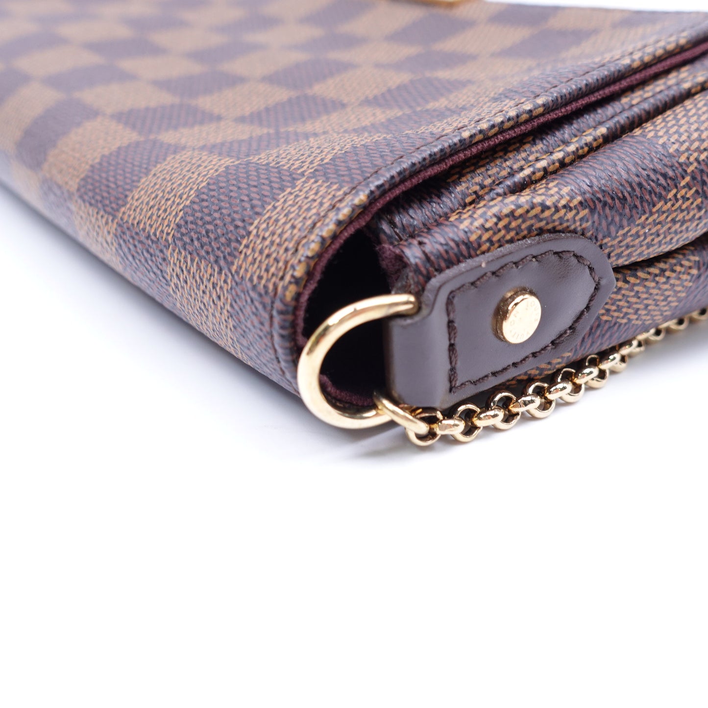 Pre-owned Louis Vuitton Favorite PM Damier Ebene Coated Canvas Shoulder Bag