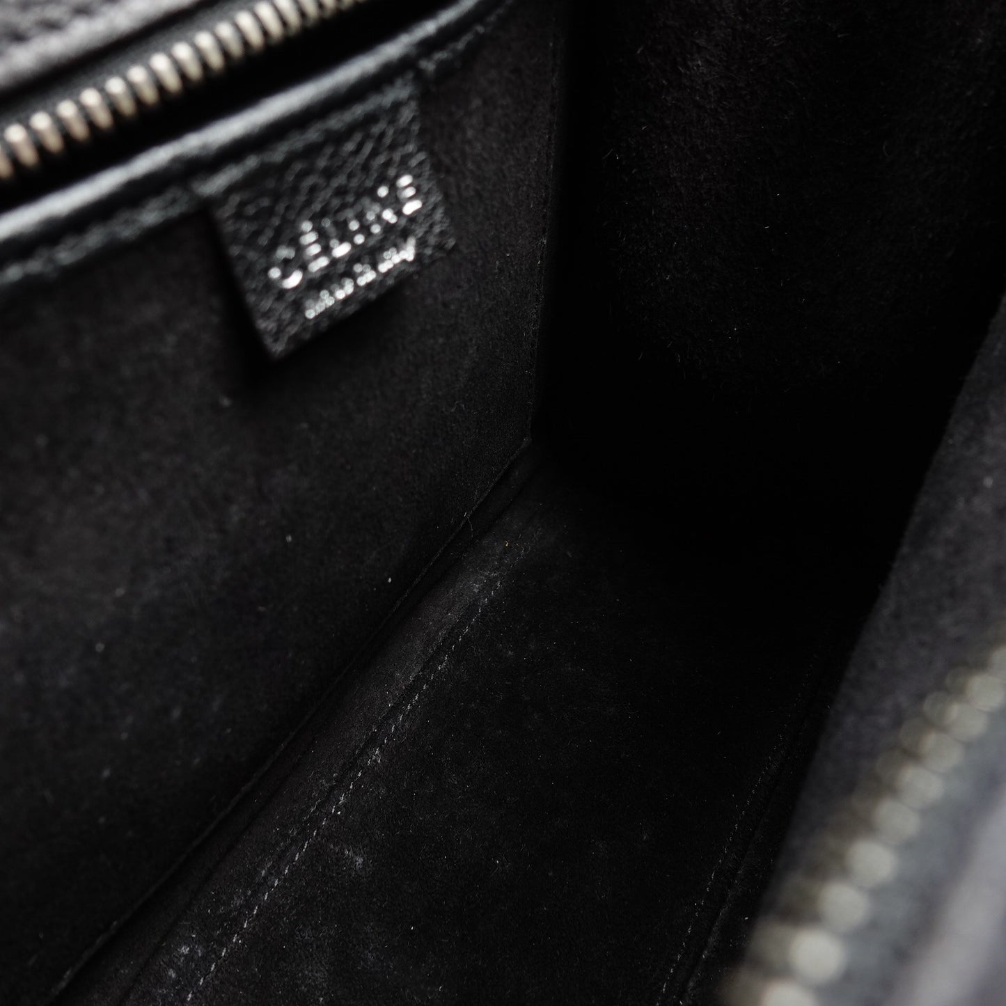 Pre-owned Cline Luggage Neno Black Calfskin Shoulder Bag