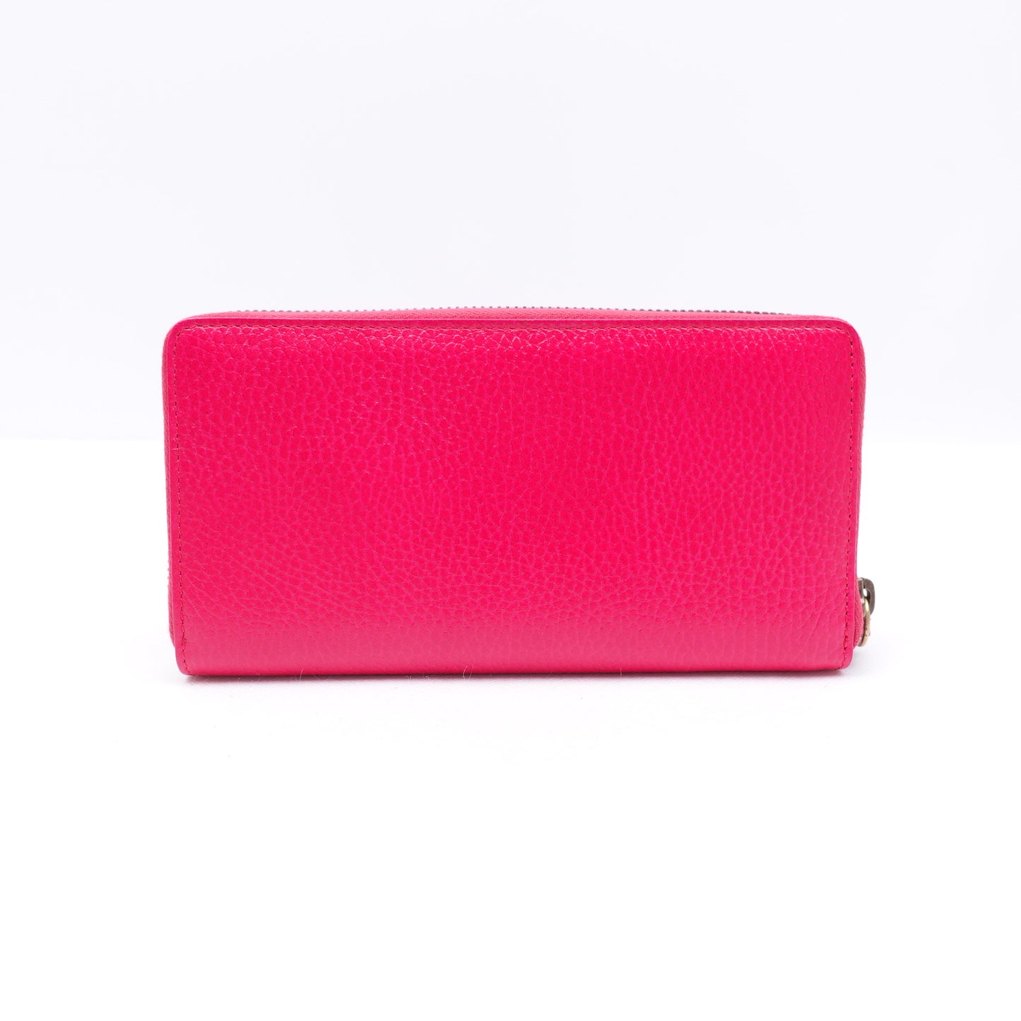 Pre-Owned Gucci Rose Pink Calfskin Long Wallet