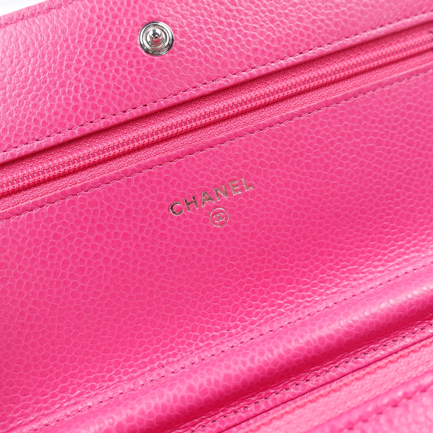 Pre-owned Chanel CF Woc Hot Pink Caviar Shoulder Bag