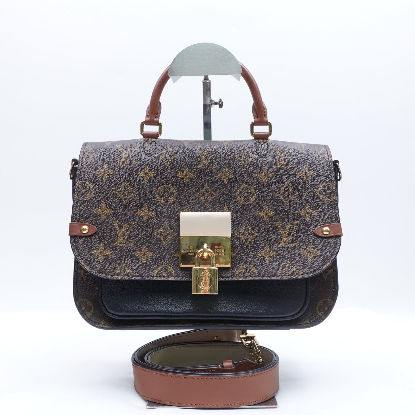 Pre-Owned Louis Vuitton Vaugirard Monogram&Brown Coated Canvas Shoulder Bag