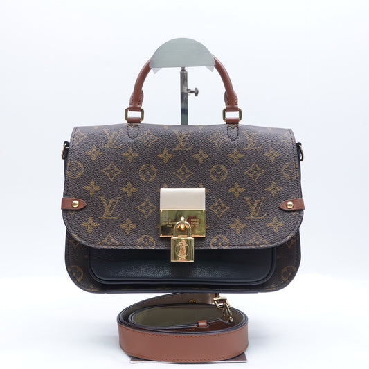 Pre-Owned Louis Vuitton Vaugirard Monogram&Brown Coated Canvas Shoulder Bag