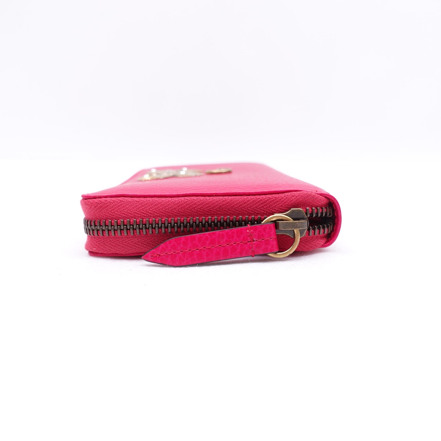 Pre-Owned Gucci Rose Pink Calfskin Long Wallet