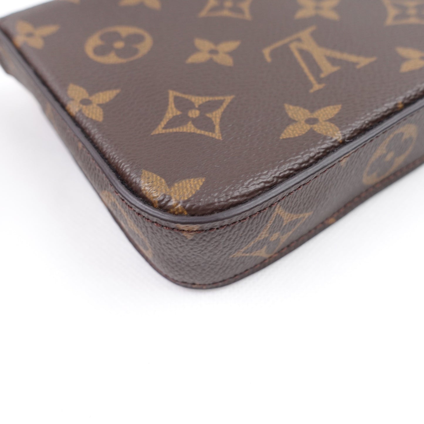 Pre-owned Louis Vuitton Felicie Monogram Coated Canvas Shoulder Bag