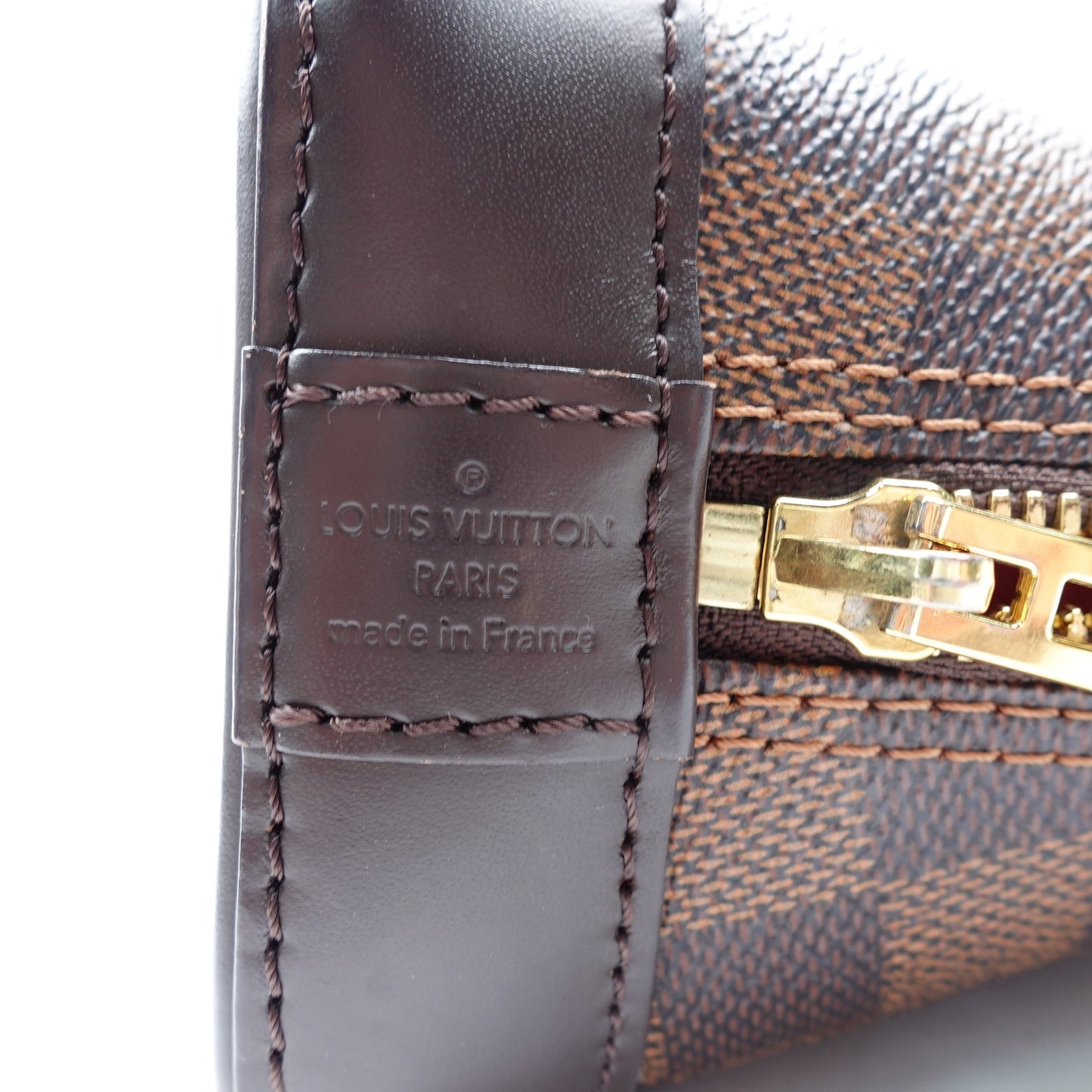 Pre-owned Louis Vuitton Damier Eben Alam BB Coated Canvas Shoulder Bag