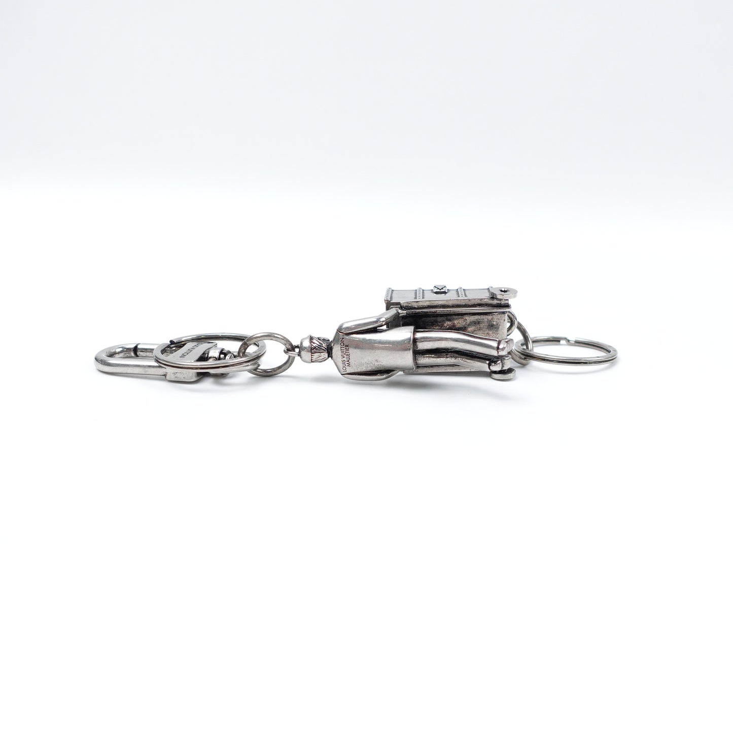 Pre-owned Louis Vuitton Trunk Aged Sliver Bag Charm