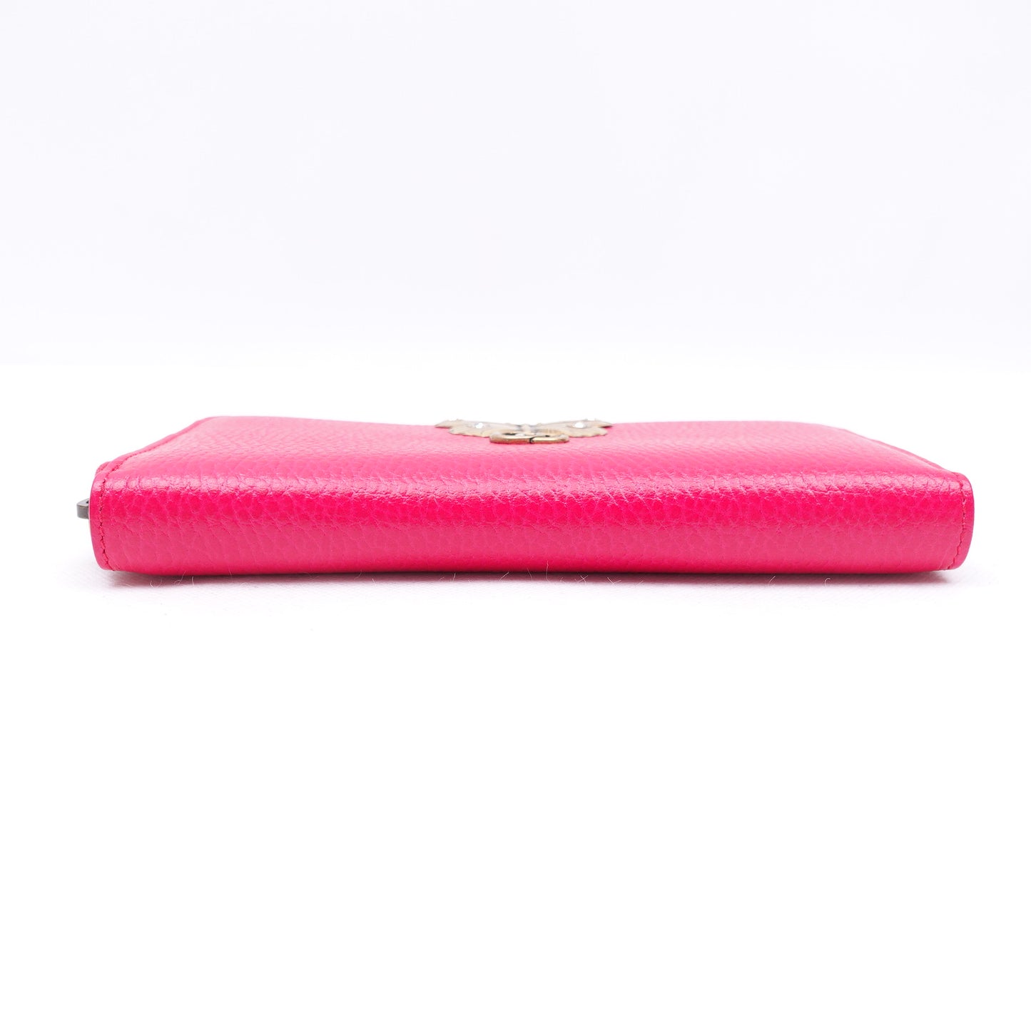 Pre-Owned Gucci Rose Pink Calfskin Long Wallet