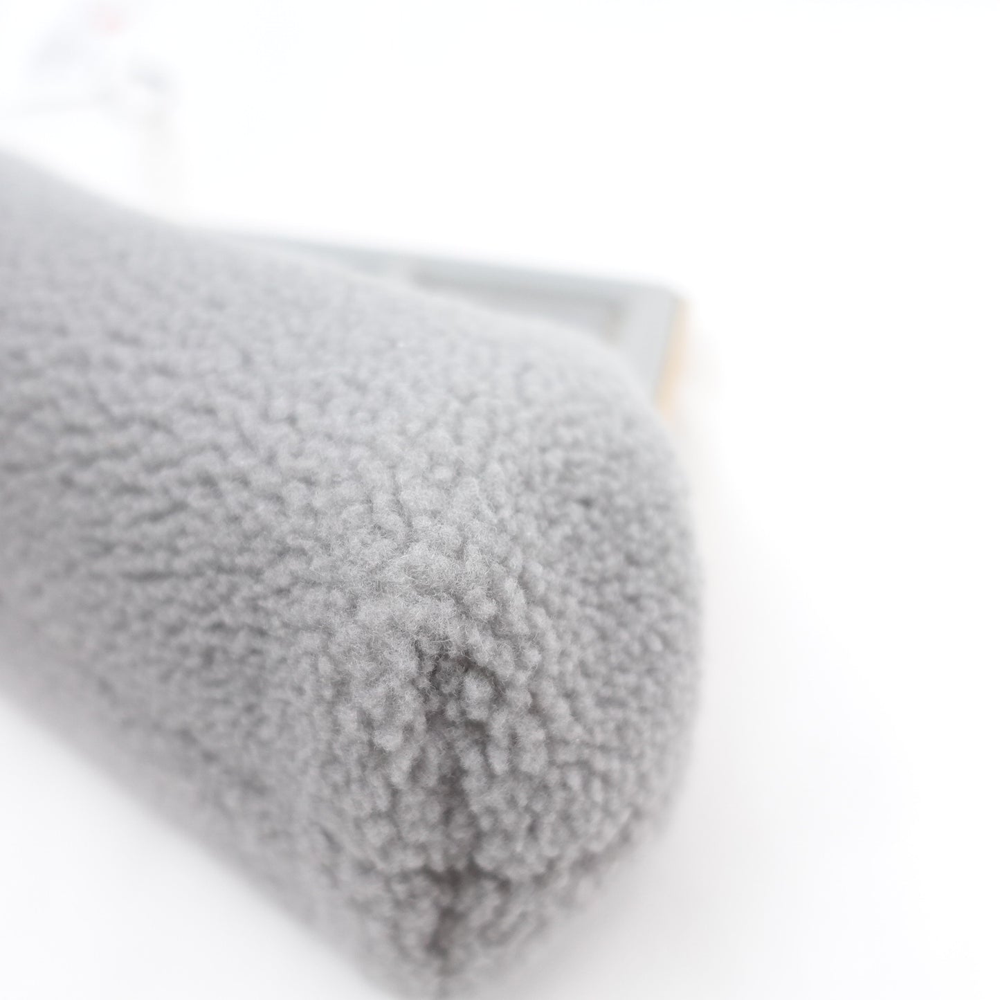 Pre-owned Fendi First Gray Fuzzy Shoulder Bag