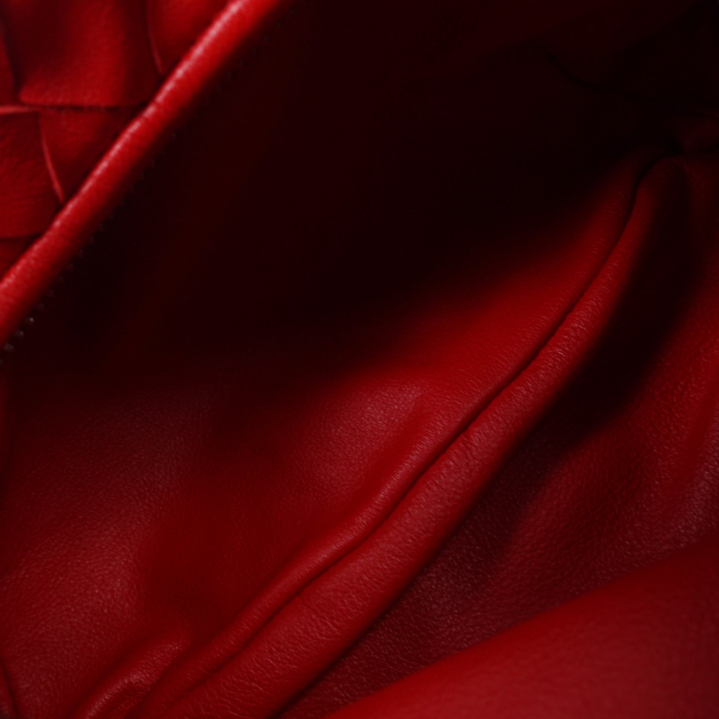 Pre-owned Bottega Veneta Jodie Mini Red Lambskin Hobo Bag