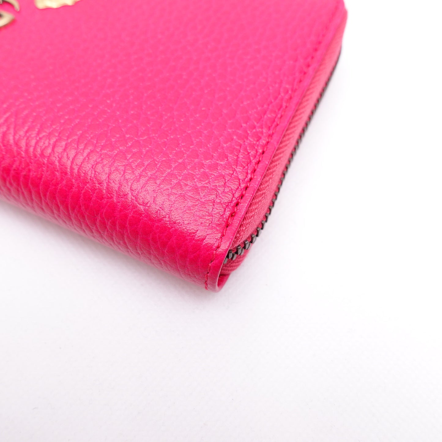 Pre-Owned Gucci Rose Pink Calfskin Long Wallet
